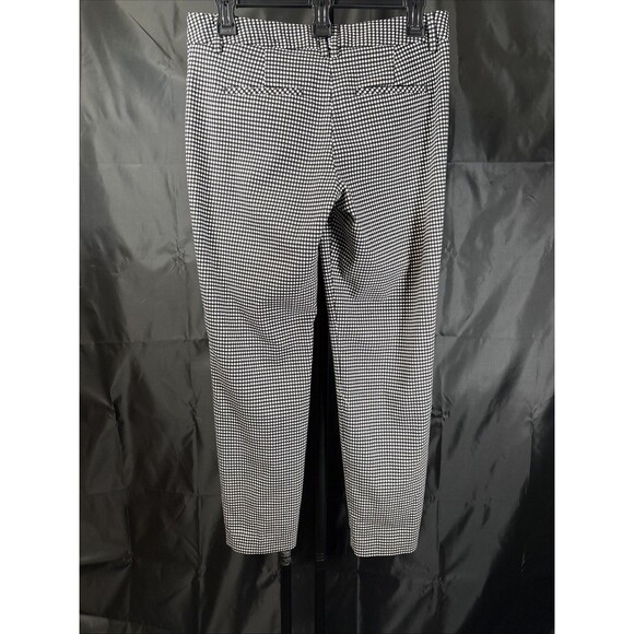 Express Women’s 2R Editor Black & White Twill Straight Ankle Dress Pants - - Picture 6 of 11